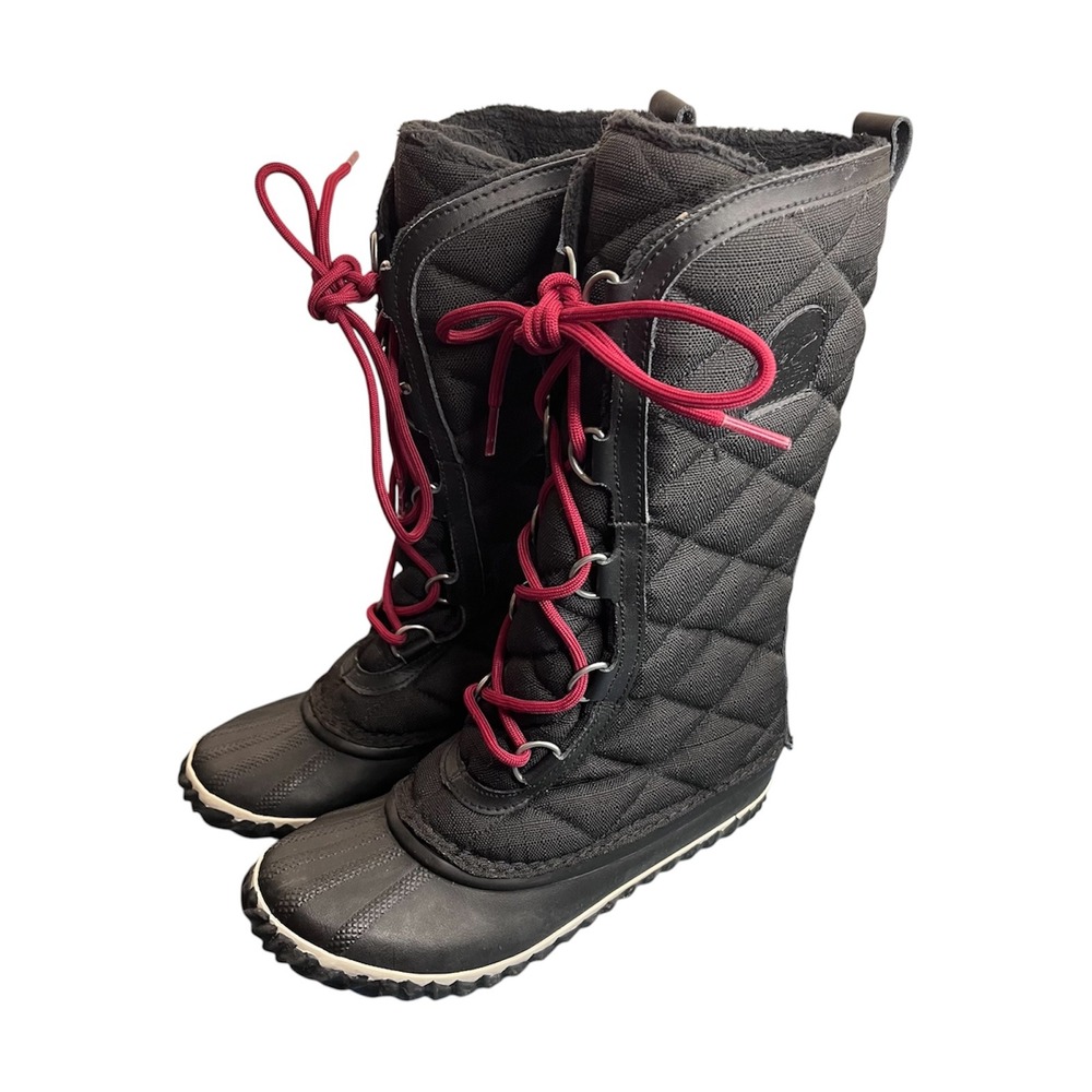 Sorel Tofino II Black Quilted Waterproof Winter Snow Boots Womens 6 NL2412-010